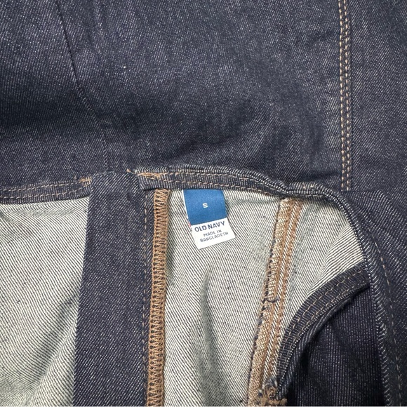 Denim dark blue wash fit and flare square neck midi dress NWT Small - Picture 6 of 7